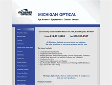 Tablet Screenshot of michiganoptical.com